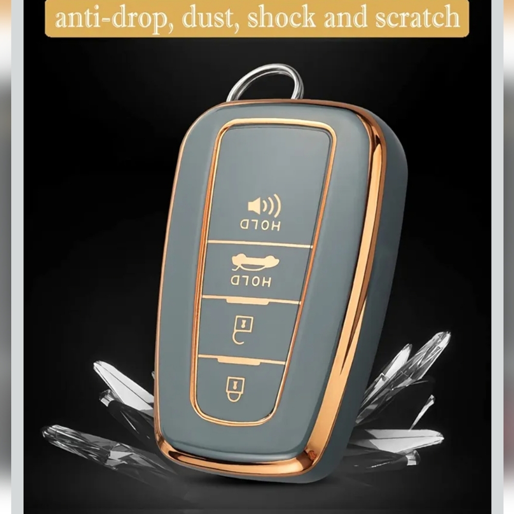 TOYOTA Key Fob Case: Premium Soft TPU 360-Degree Protector Key Holder.